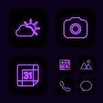 Wow Purple Neon - Icon Pack | Indus Appstore | App Icon