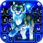 Neon Blue Tiger King Theme | Indus Appstore | App Icon