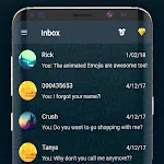 Dark SMS Messenger Theme | Indus Appstore | App Icon