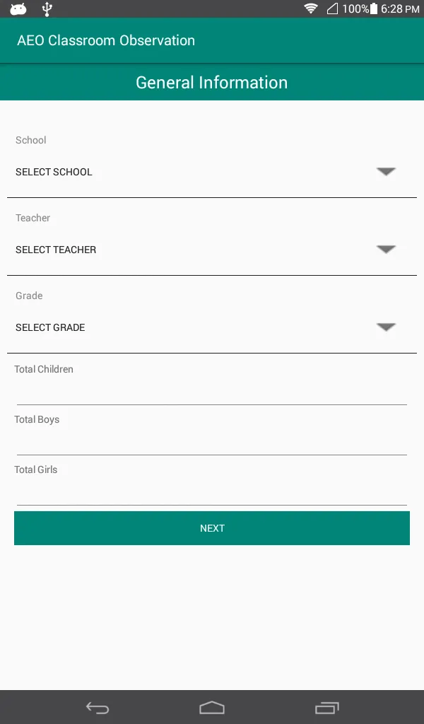 COT Classroom Observation | Indus Appstore | Screenshot