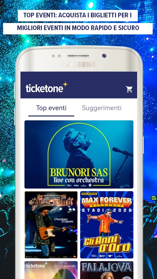 TicketOne.it | Indus Appstore | Screenshot