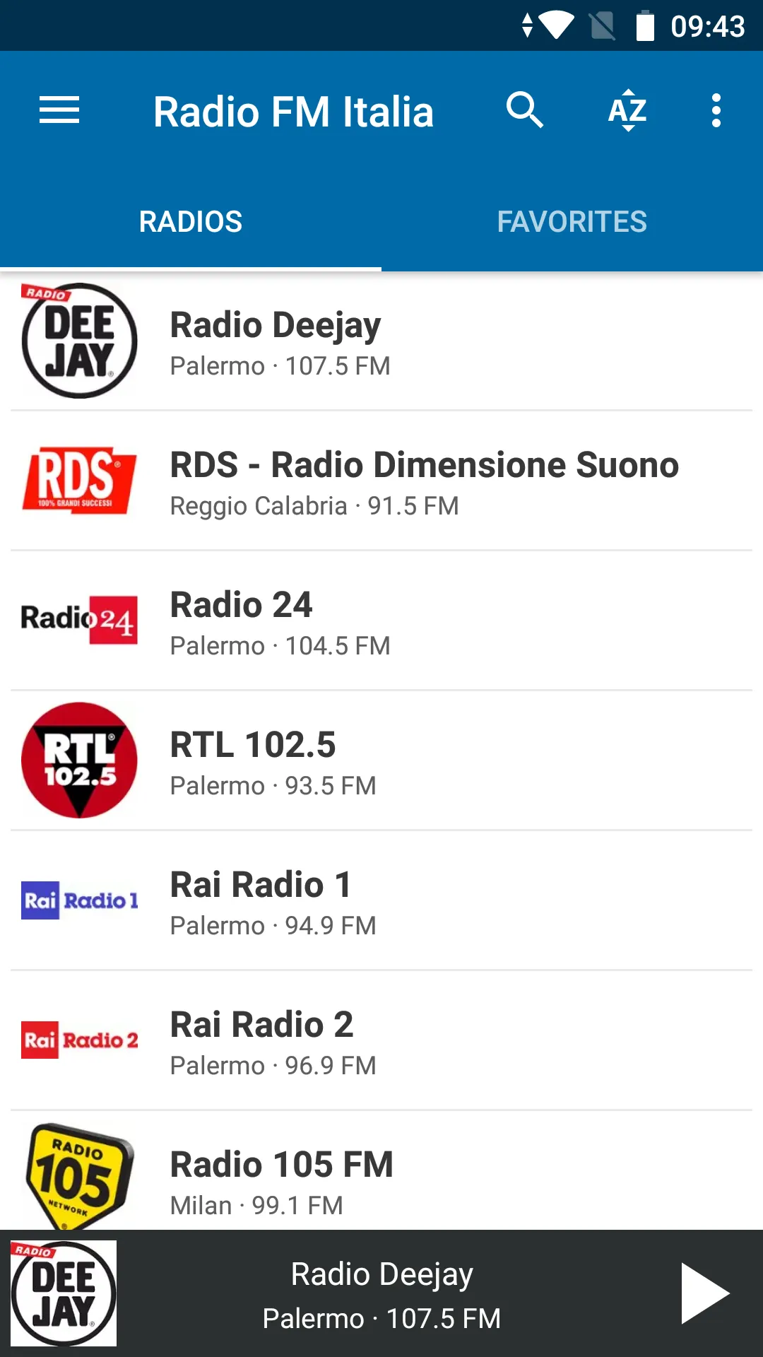 Radio FM Italia (Italy) | Indus Appstore | Screenshot