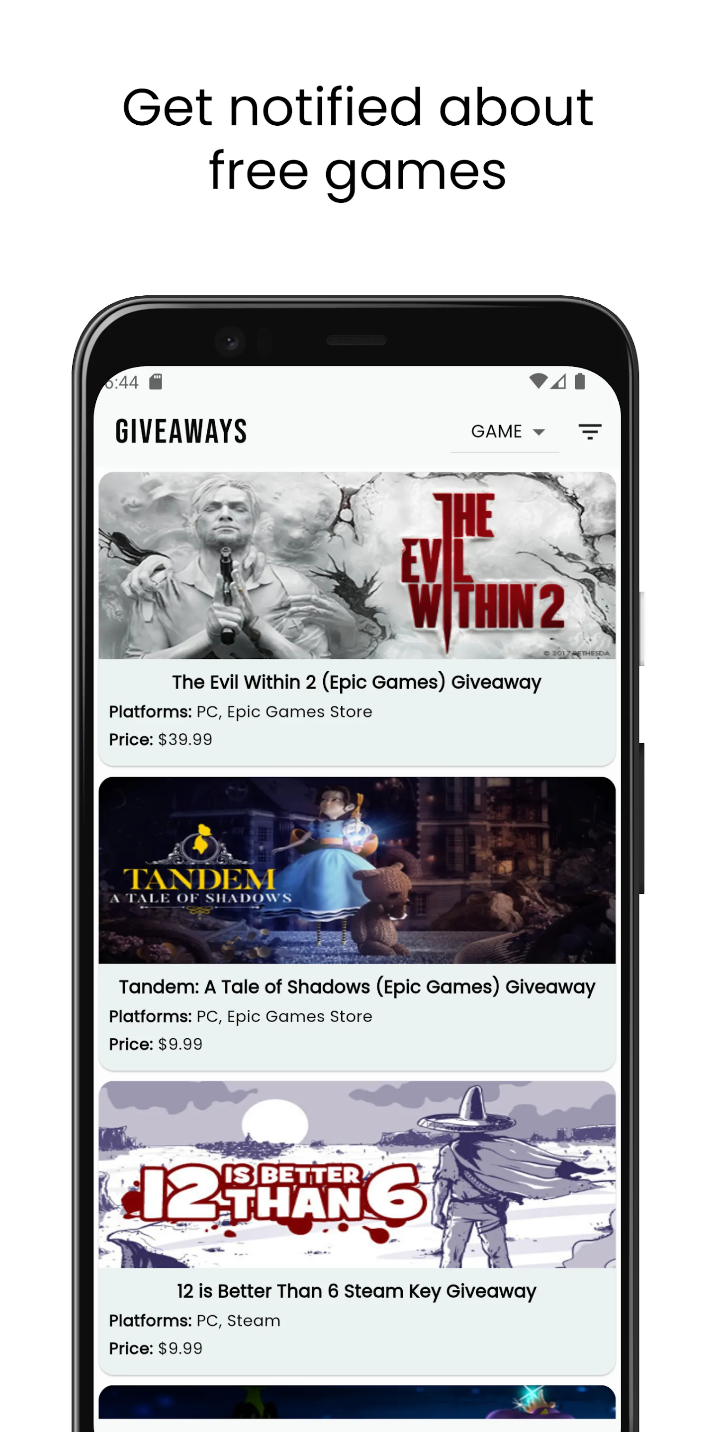 GET - Steam & Epic Games Alert | Indus Appstore | Screenshot