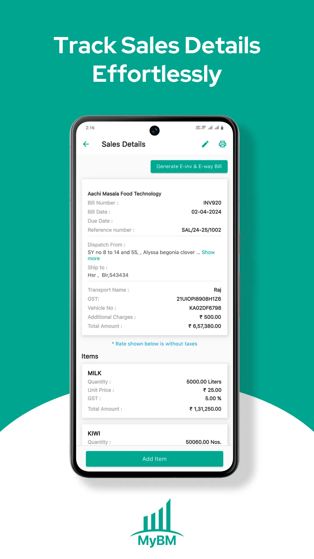 MyBM - My Business Manager | Indus Appstore | Screenshot