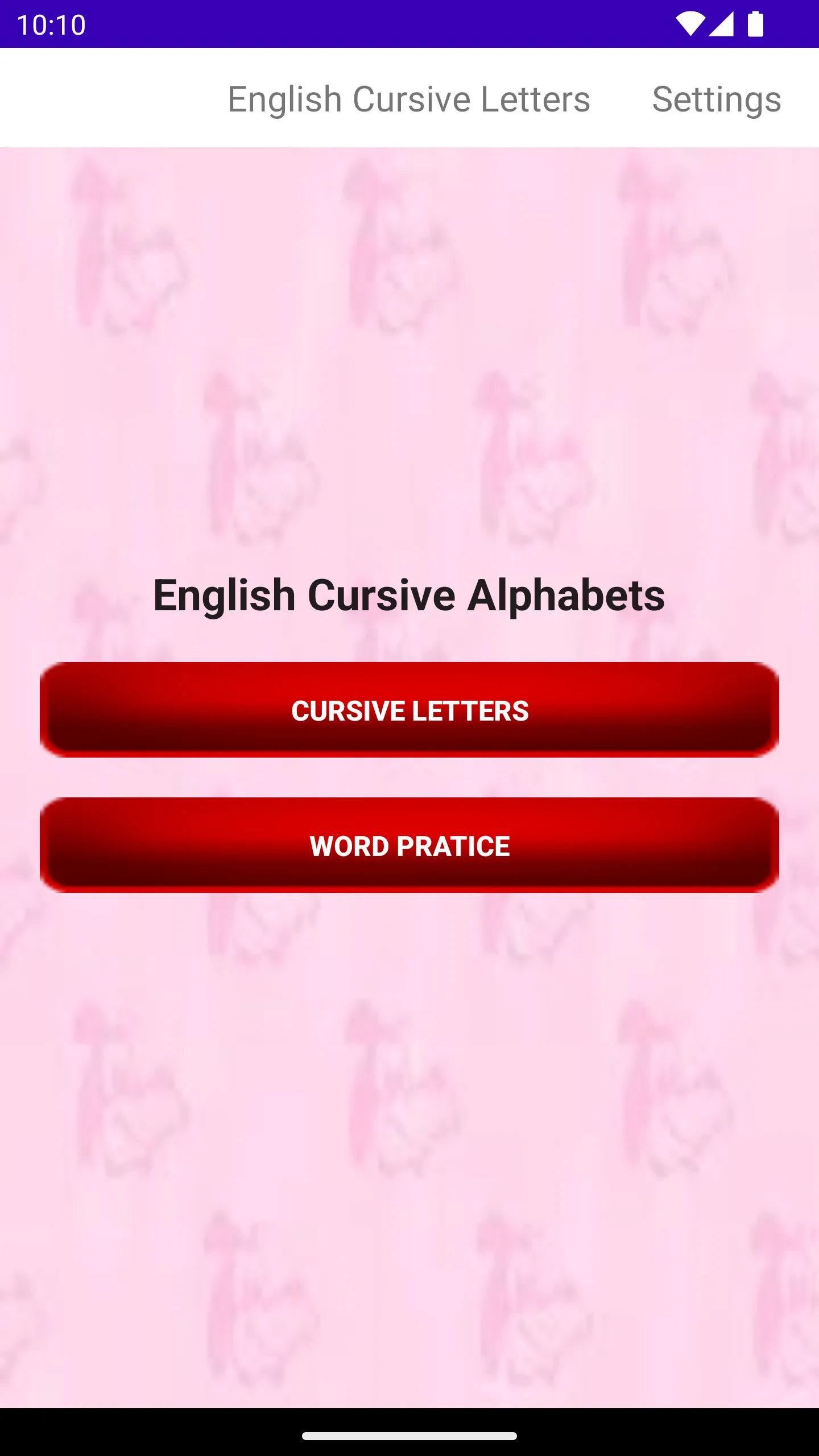 Cursive Letters Alphabets | Indus Appstore | Screenshot