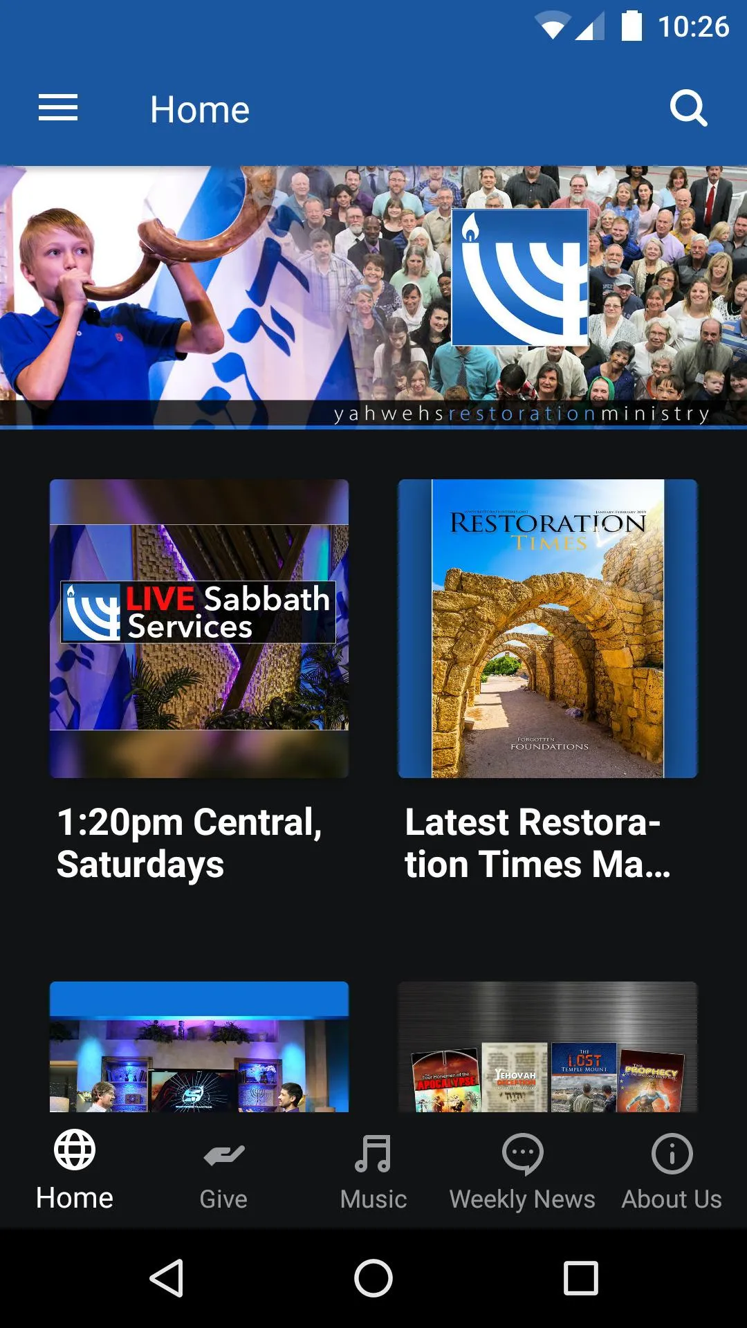 Yahweh's Restoration Ministry | Indus Appstore | Screenshot