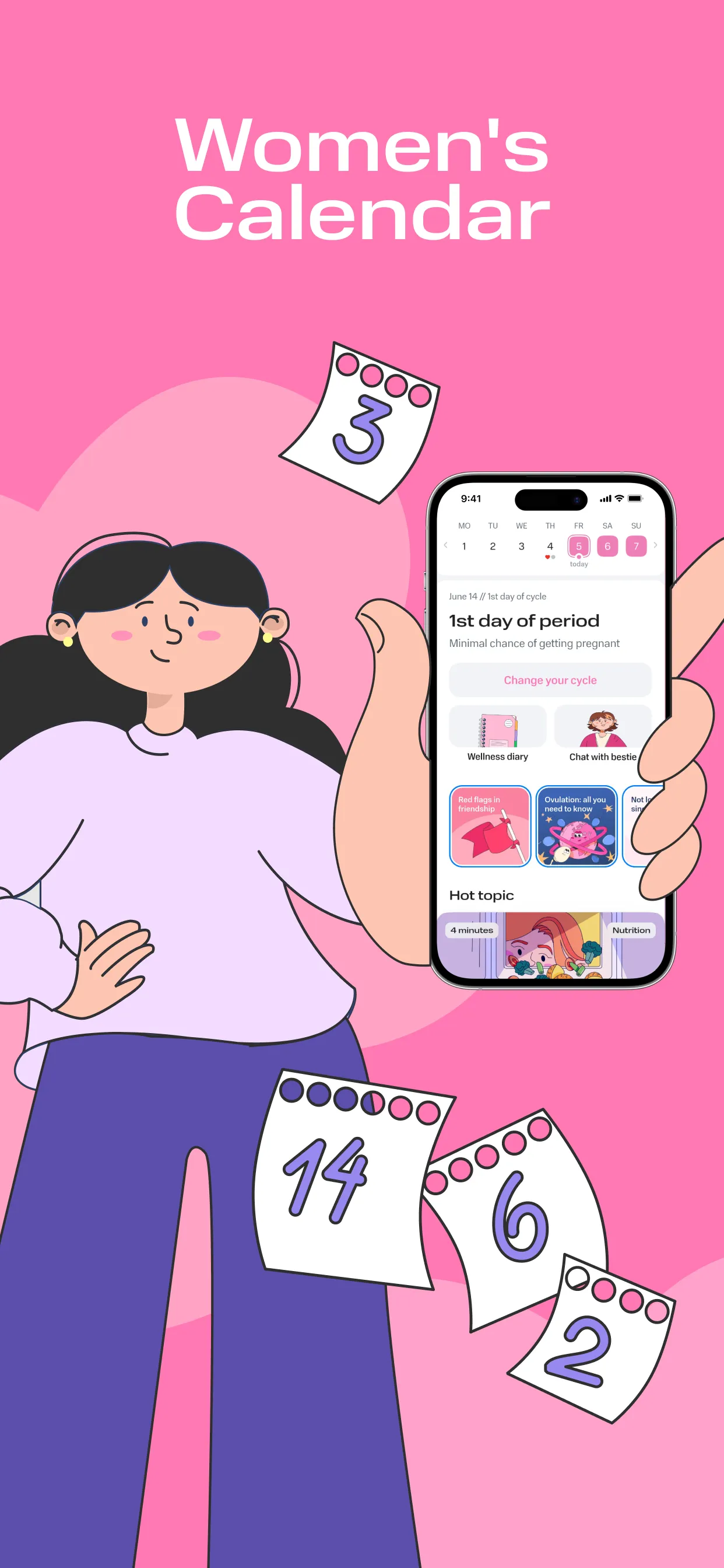 Clatch: Women's period tracker | Indus Appstore | Screenshot