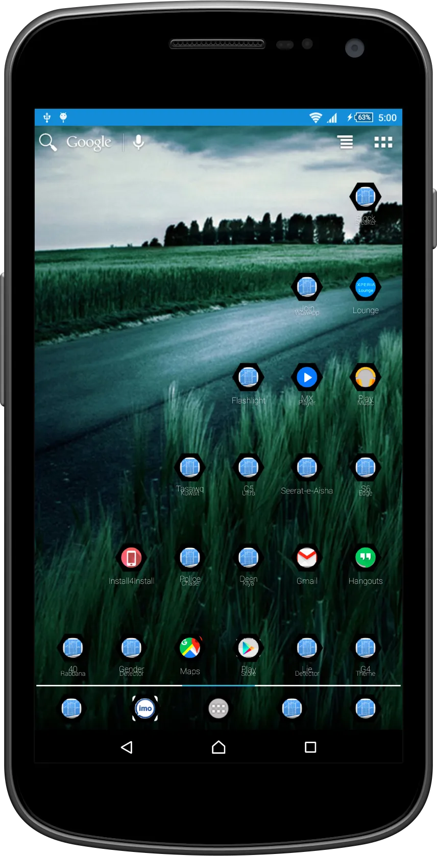 Black Crystal Theme & Launcher | Indus Appstore | Screenshot