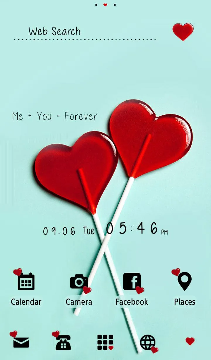 Two Hearts Theme +HOME | Indus Appstore | Screenshot