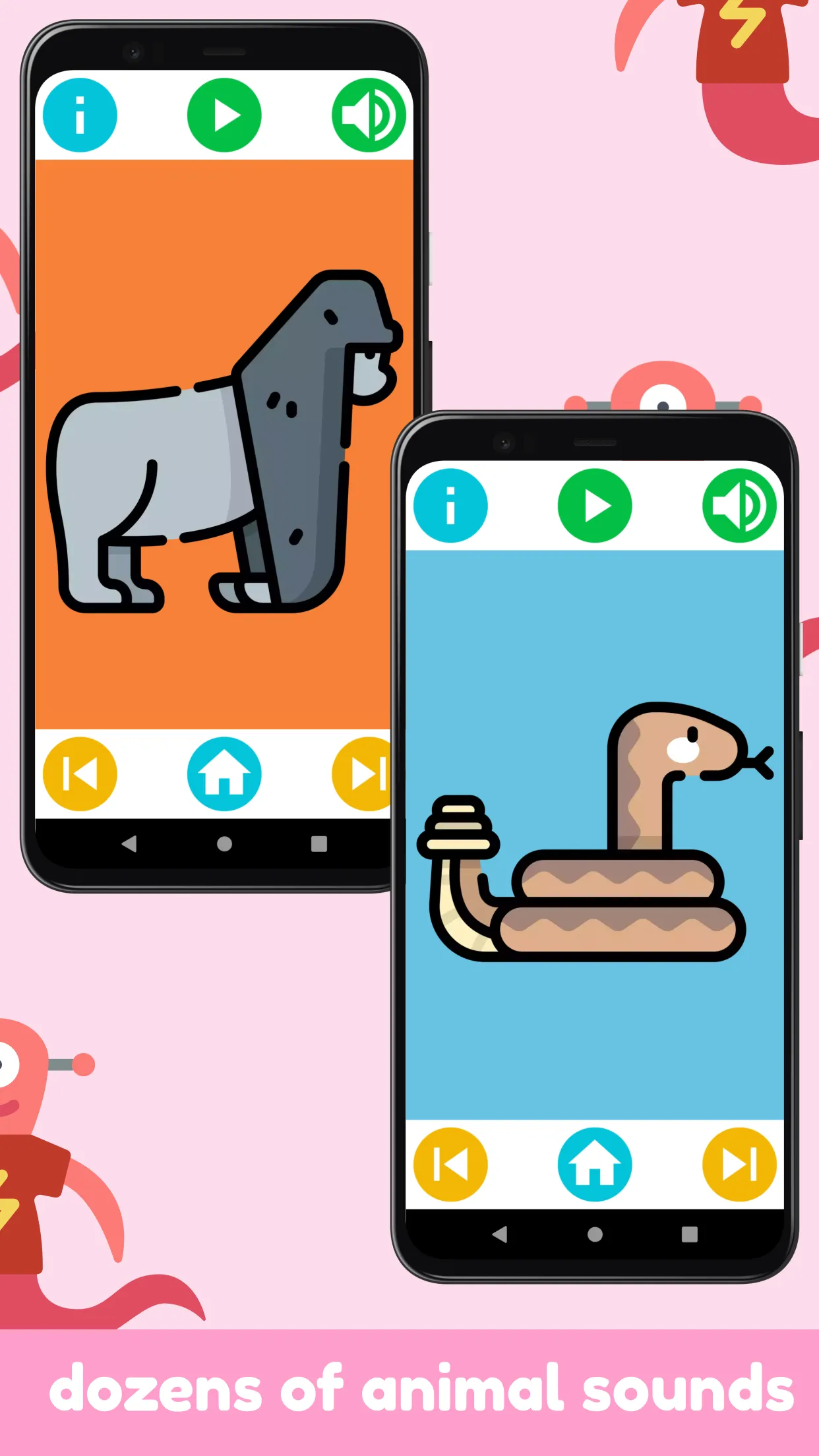 Animal Sounds Baby Flashcards | Indus Appstore | Screenshot