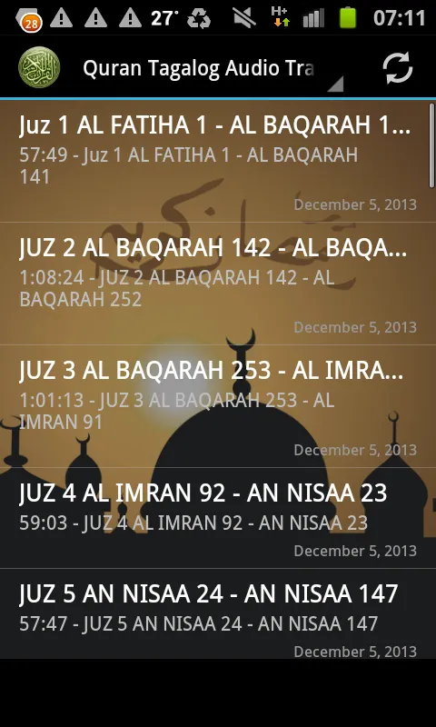 Quran Tagalog Translation MP3 | Indus Appstore | Screenshot