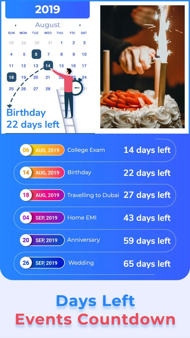 Days Left - Events Countdown | Indus Appstore | Screenshot