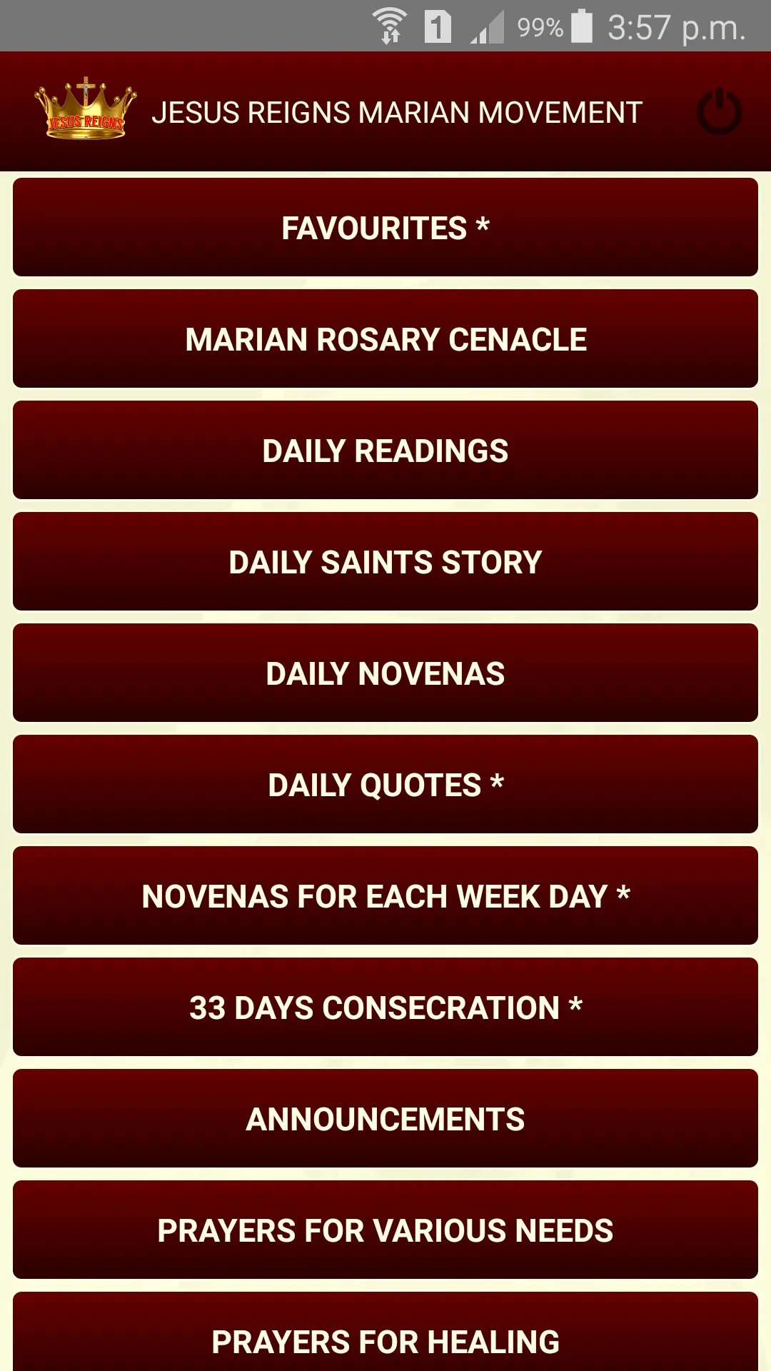 Jesus Reigns Marian Movement | Indus Appstore | Screenshot