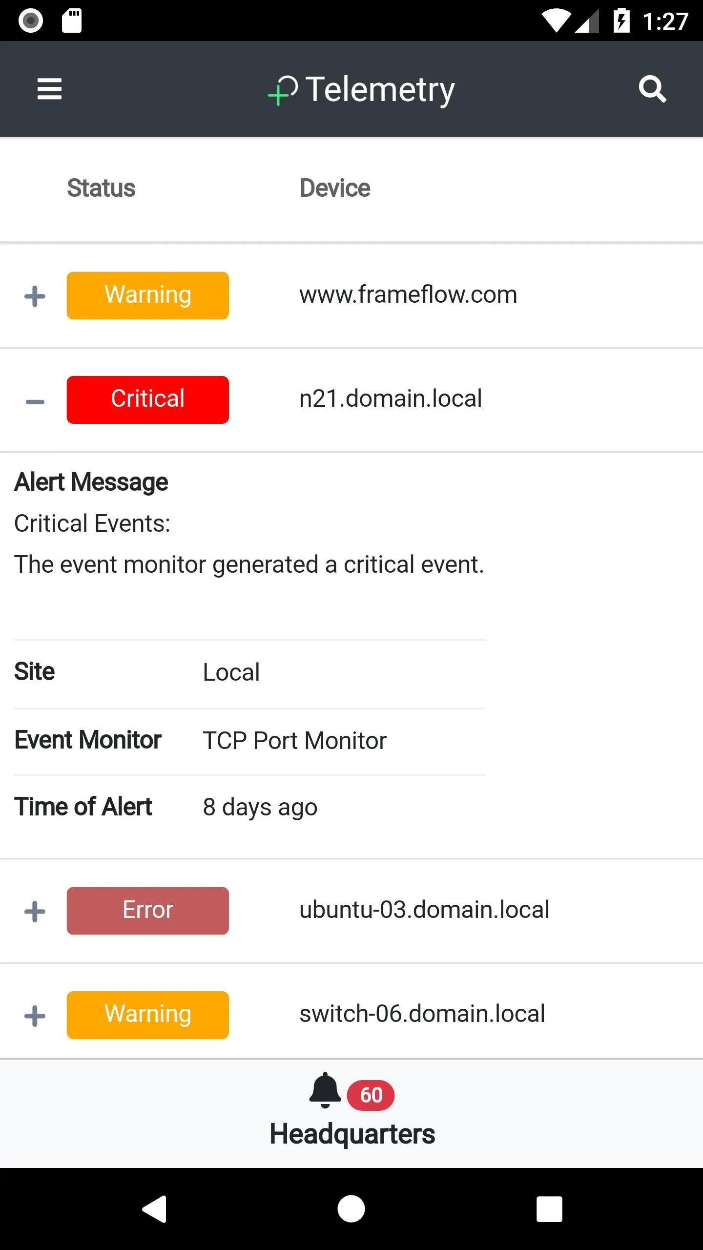 PIM+ Telemetry | Indus Appstore | Screenshot