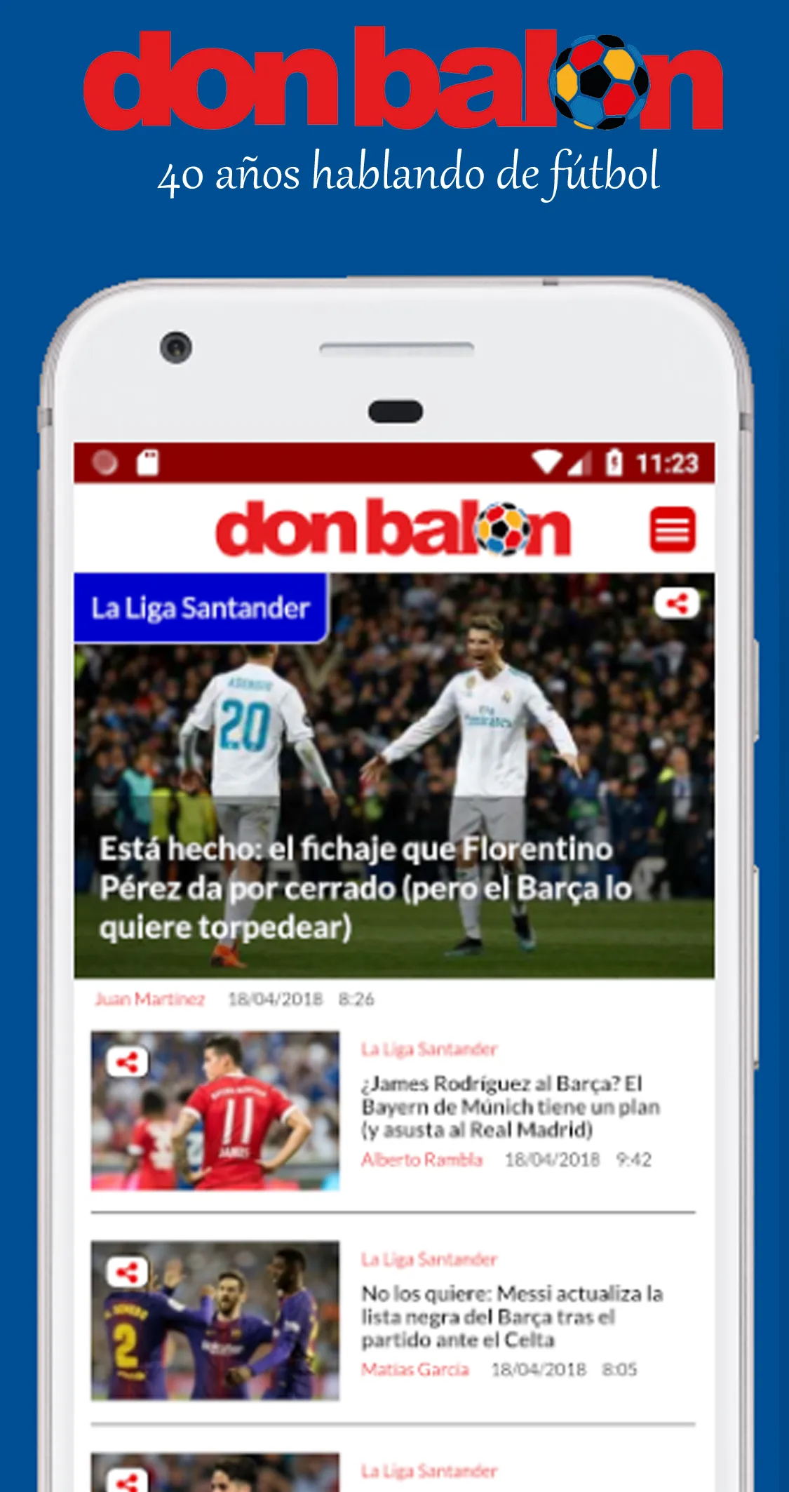 Don Balón | Diario deportivo | Indus Appstore | Screenshot