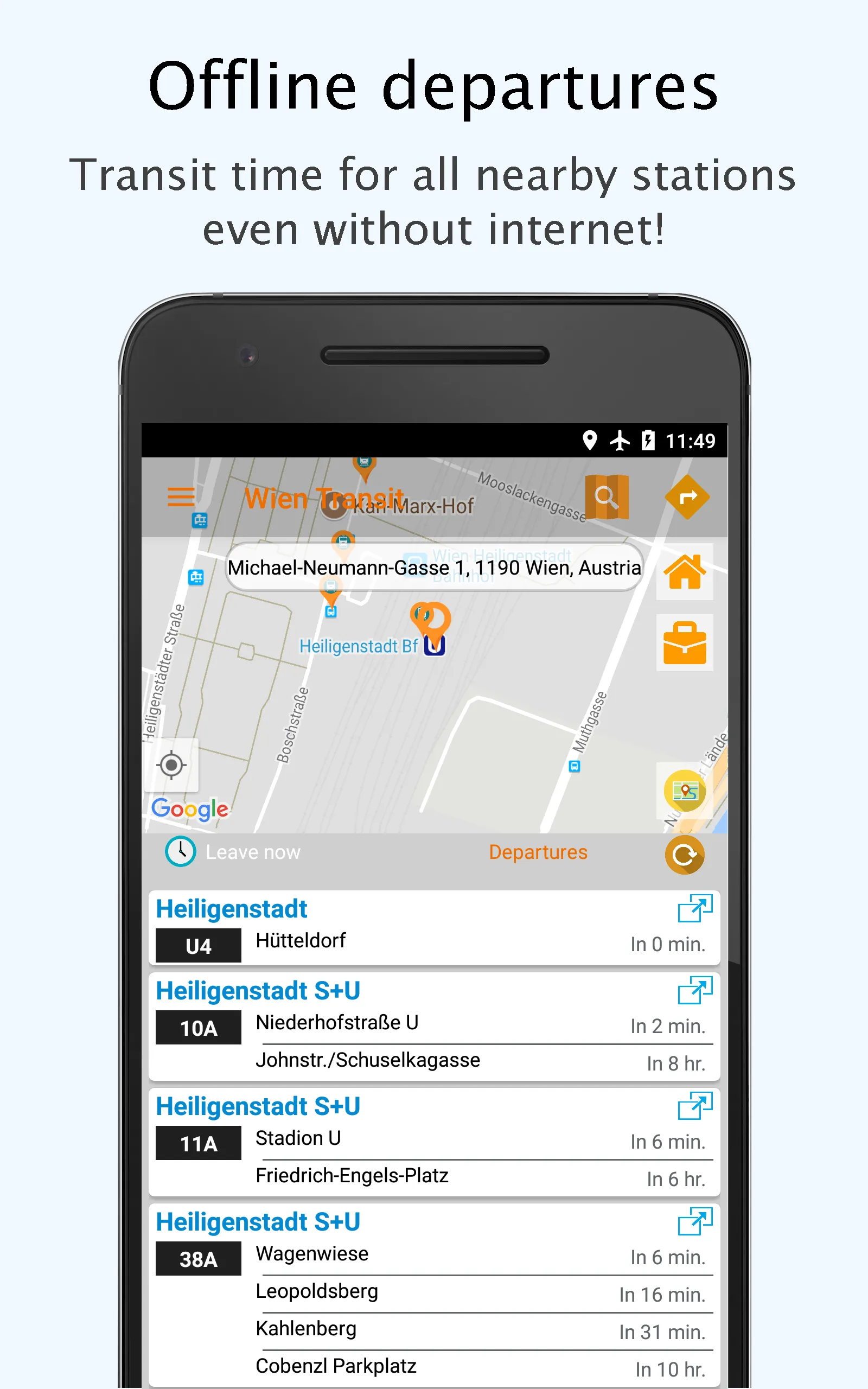 Wien / Vienna Public Transport | Indus Appstore | Screenshot