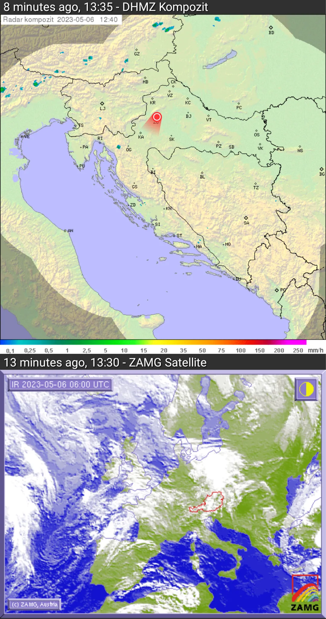 Vrijeme na radaru | Indus Appstore | Screenshot