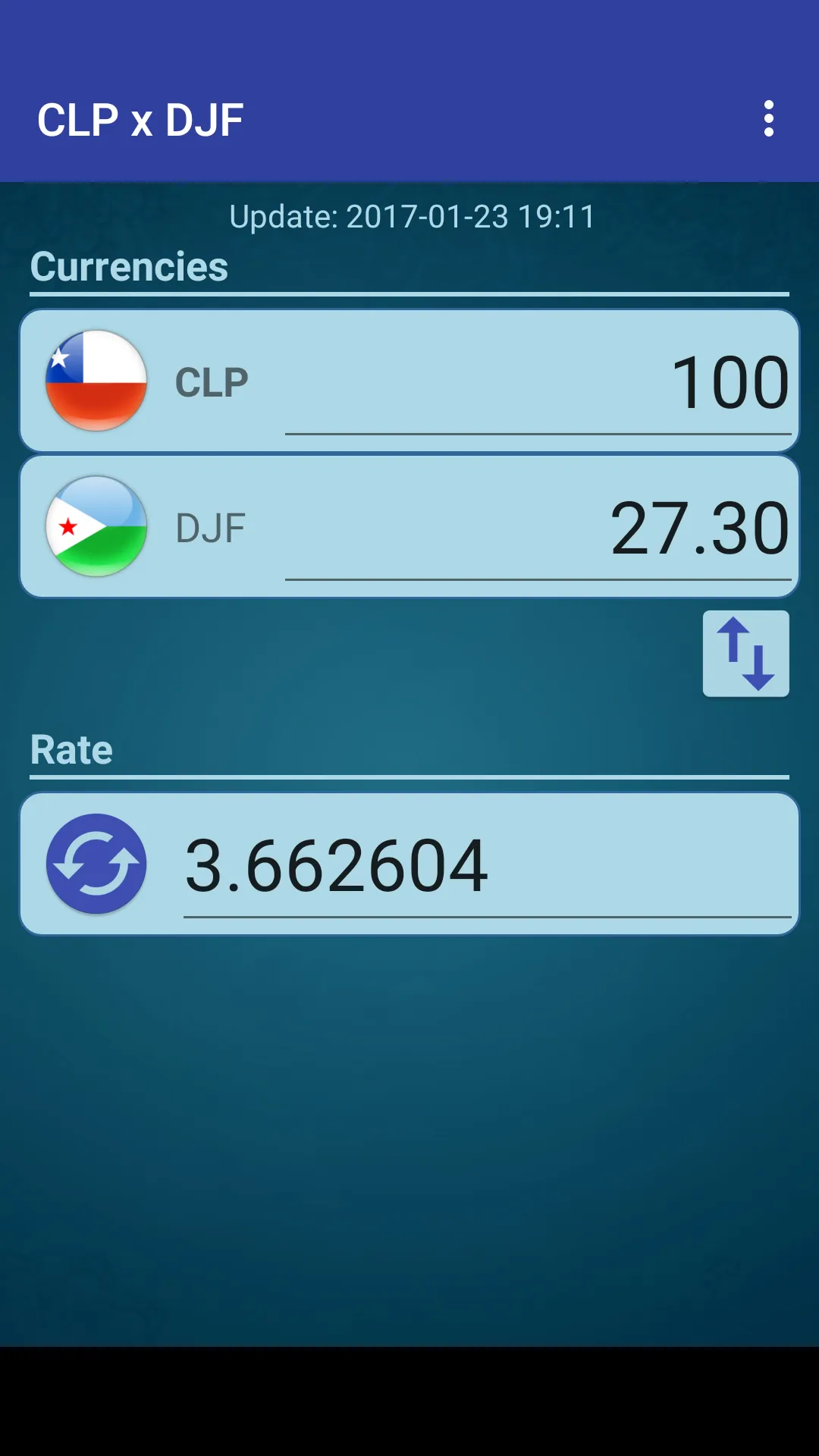 Chile Peso x Djiboutian Franc | Indus Appstore | Screenshot