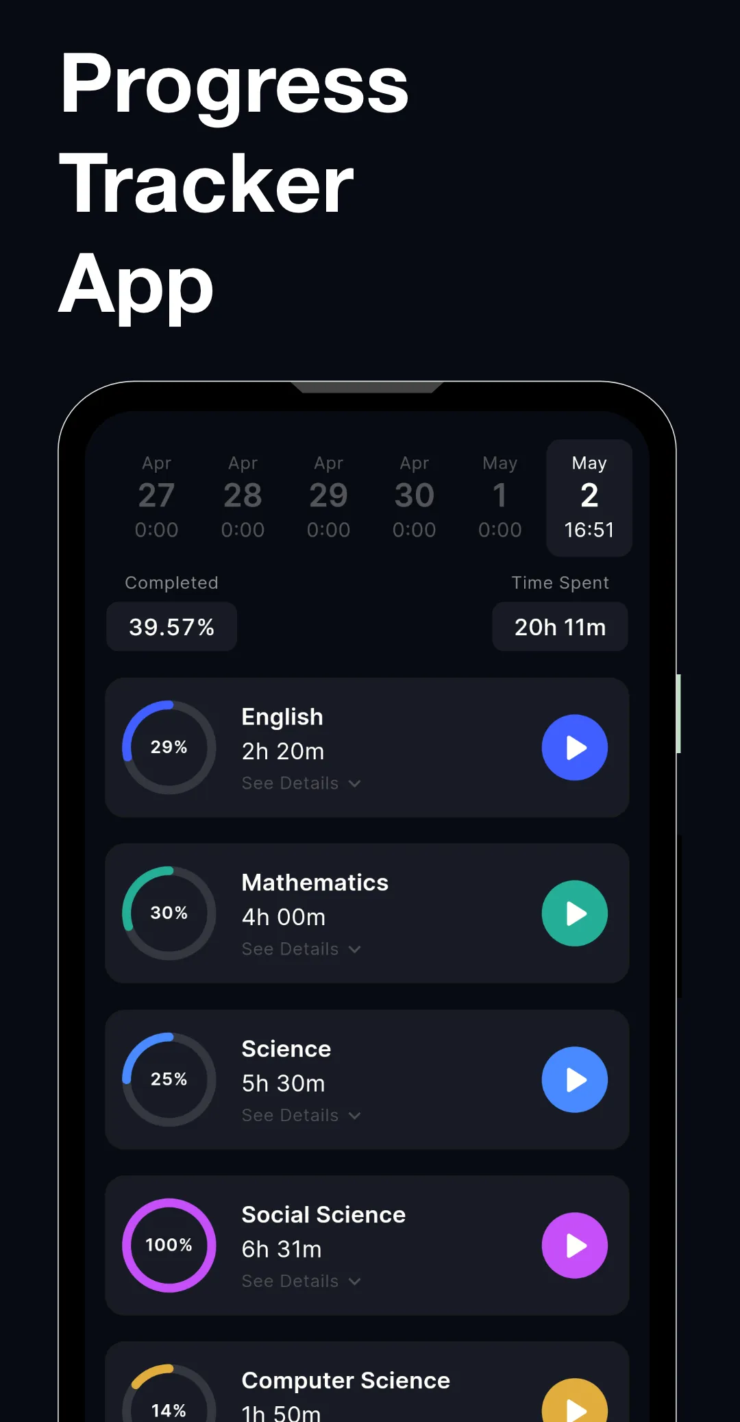 TrackIt - Pomodoro & Tracker | Indus Appstore | Screenshot