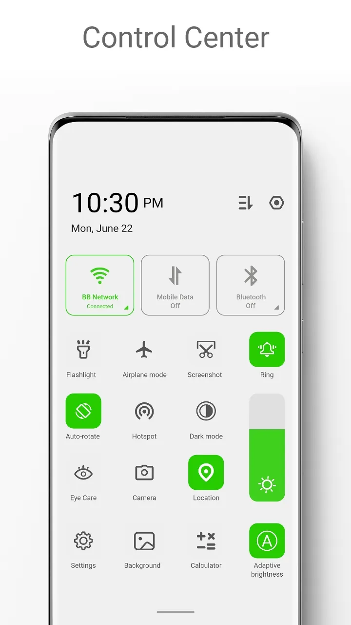 Infinix Style Controls menu | Indus Appstore | Screenshot