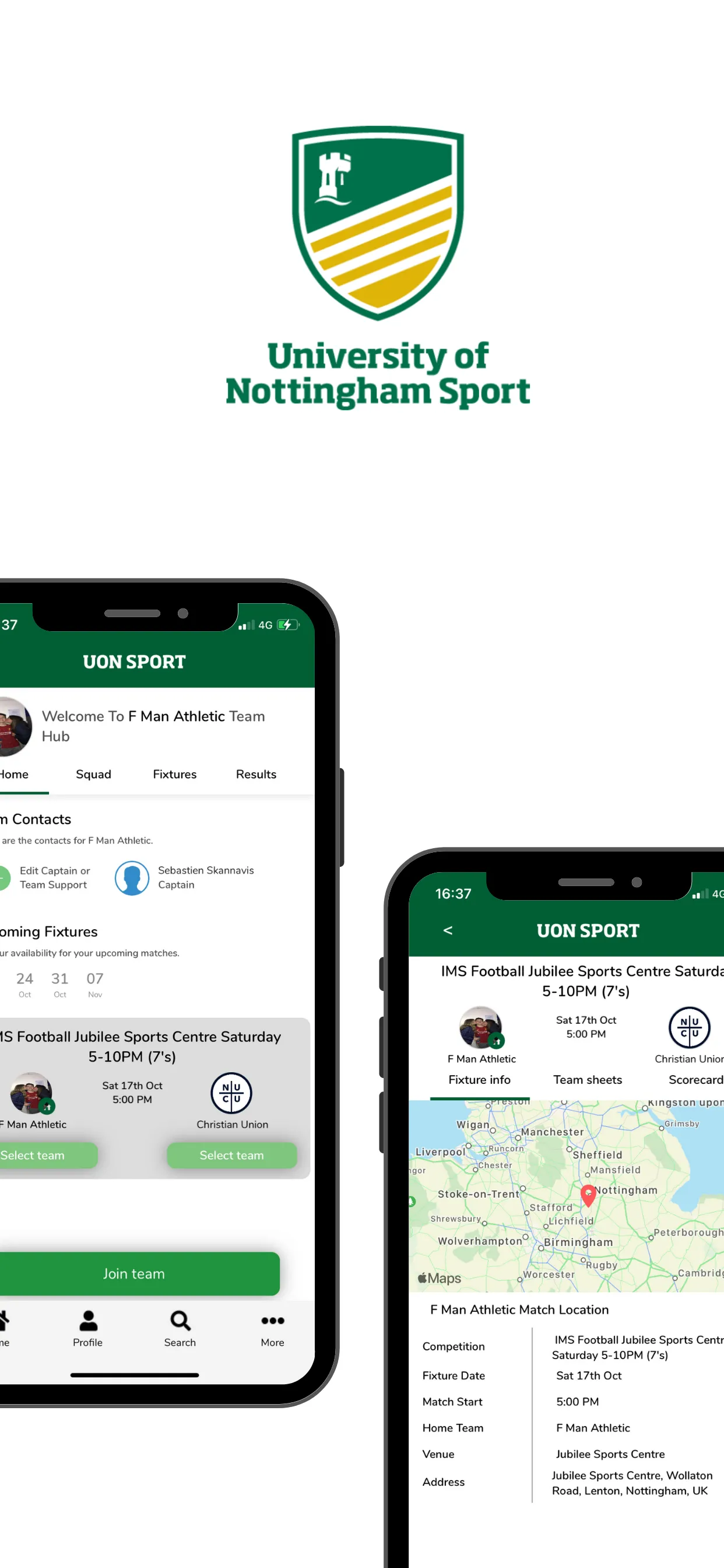 UoN Intramural Sport | Indus Appstore | Screenshot