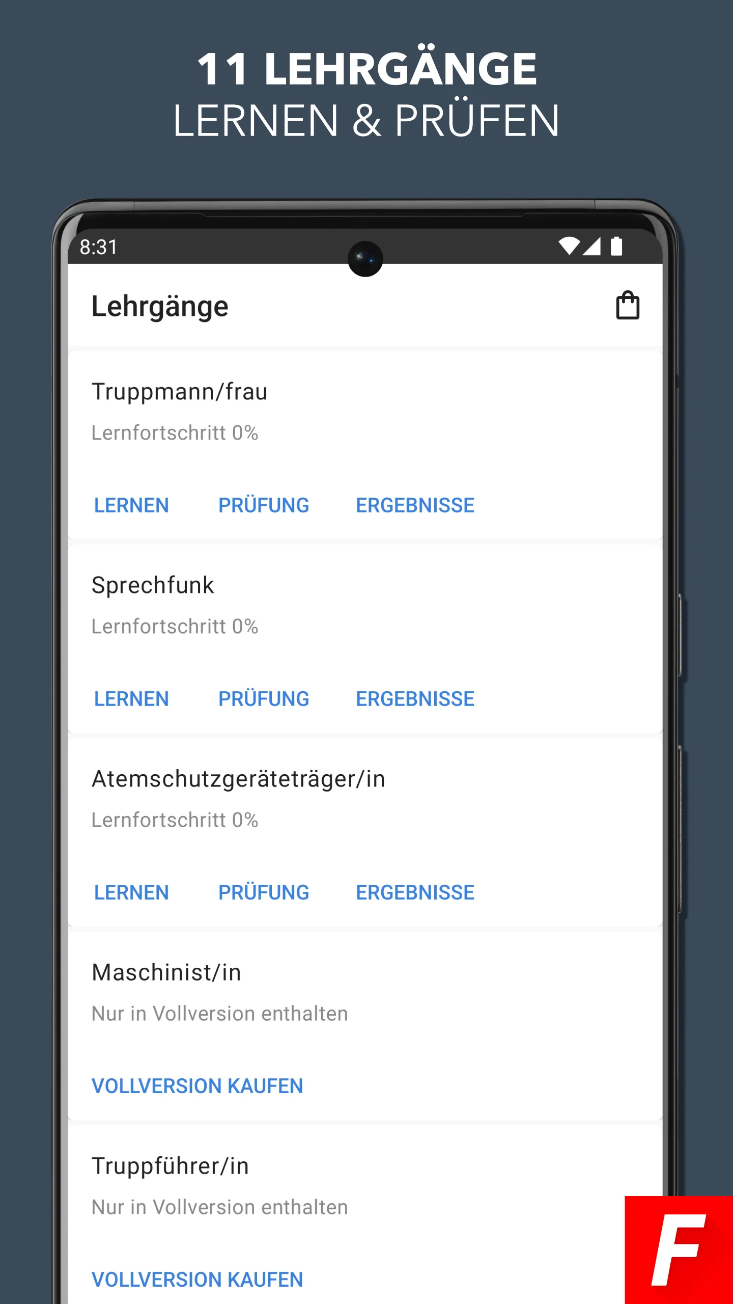 Feuerwehr Prüfungshilfe | Indus Appstore | Screenshot