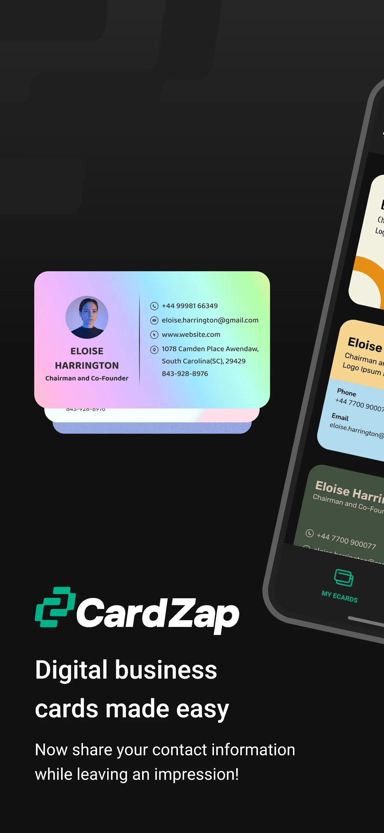 CardZap: Digital Business Card | Indus Appstore | Screenshot