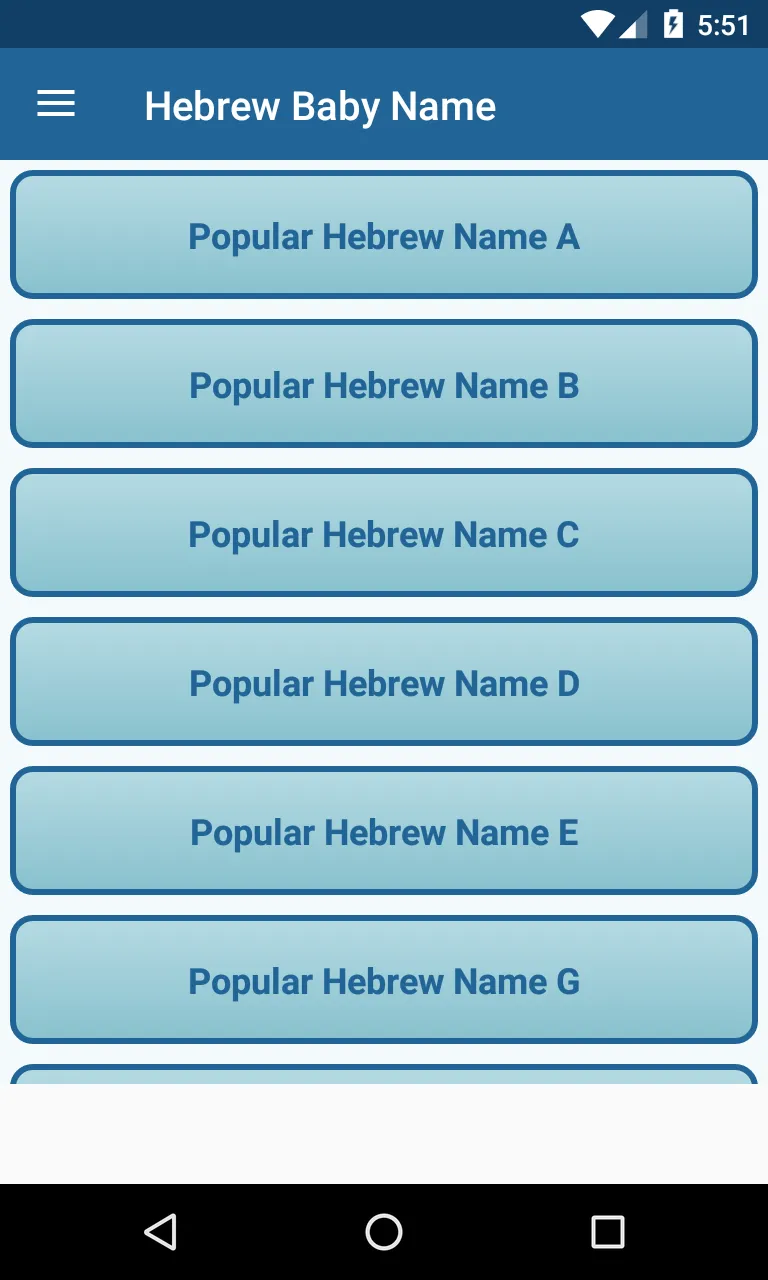 2500 Hebrew Baby Name with Mea | Indus Appstore | Screenshot