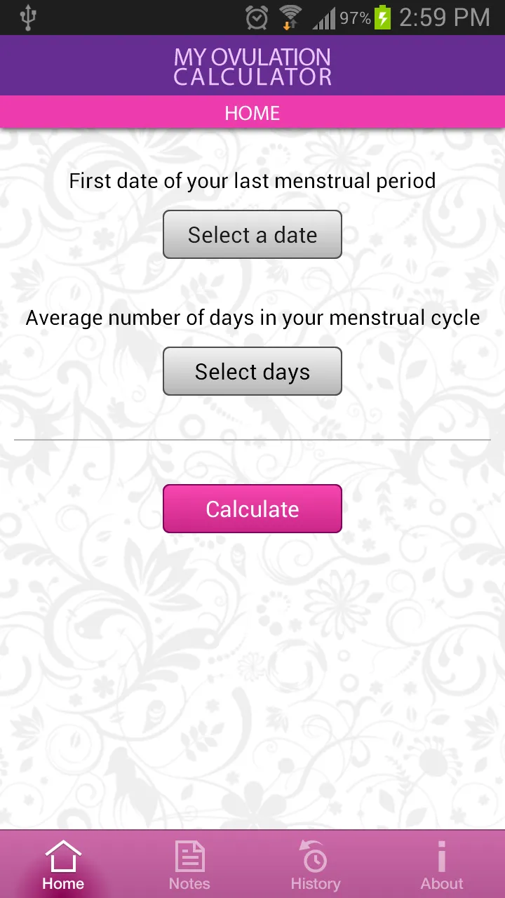 My Ovulation Calculator | Indus Appstore | Screenshot