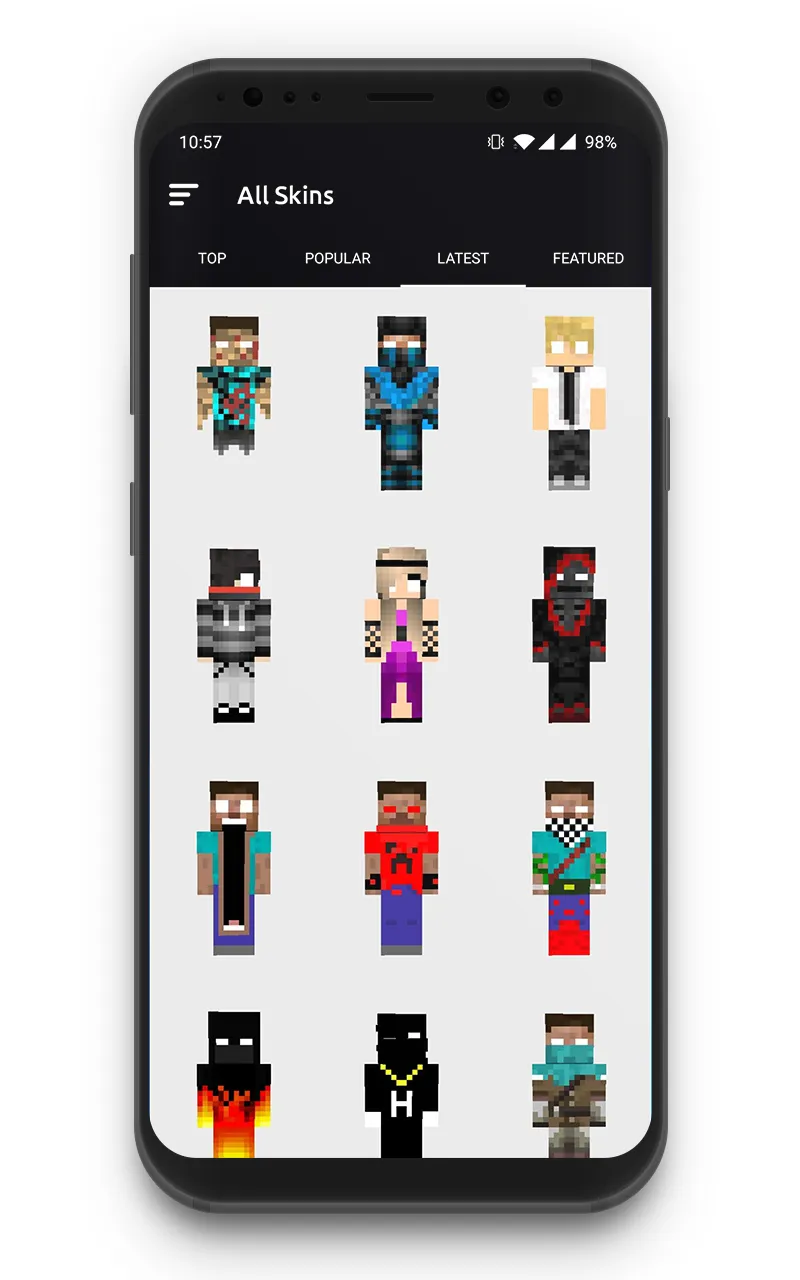 Herobrine Skins | Indus Appstore | Screenshot