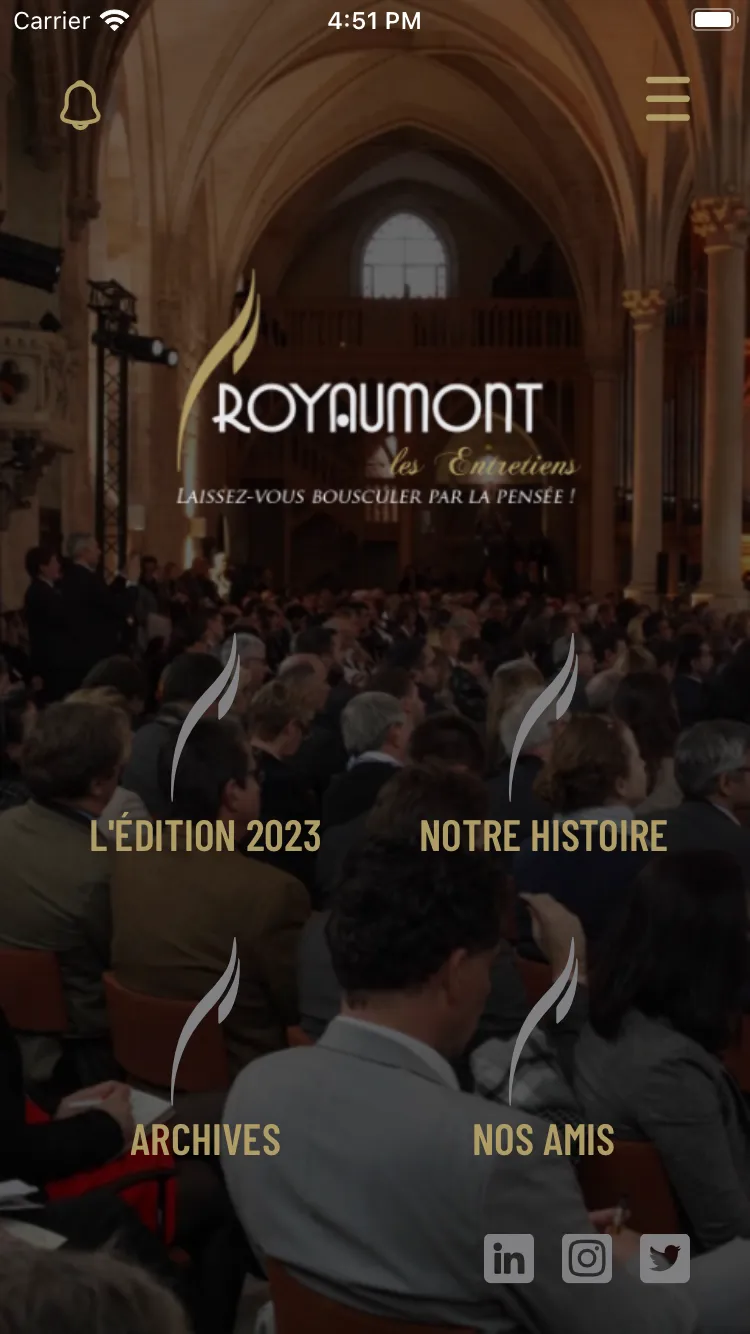 Les Entretiens de Royaumont | Indus Appstore | Screenshot