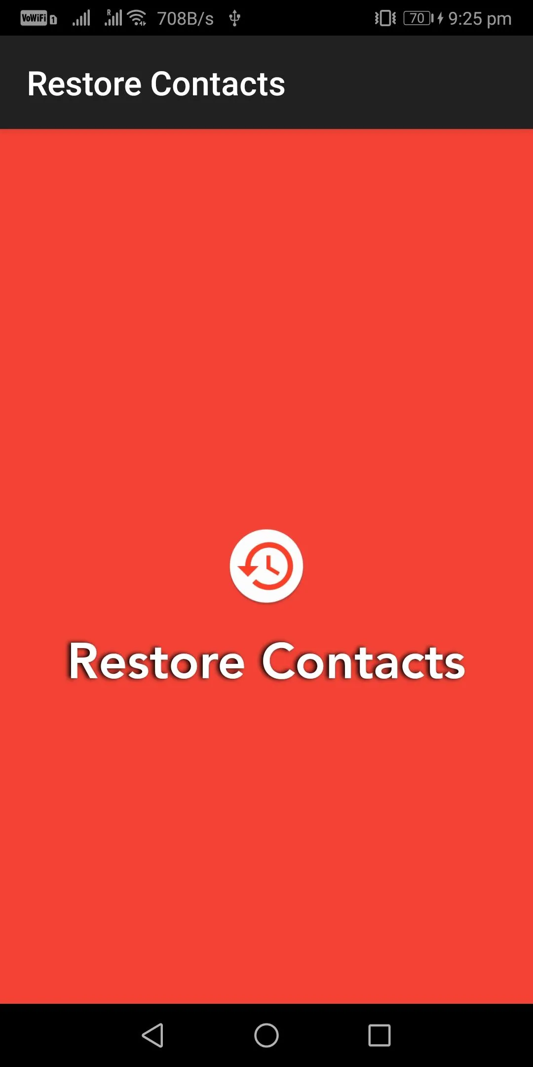 Restore Contacts | Indus Appstore | Screenshot