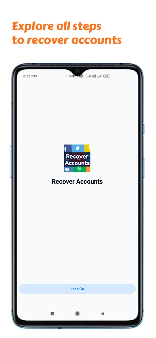 Recover Accounts : How & Tips | Indus Appstore | Screenshot