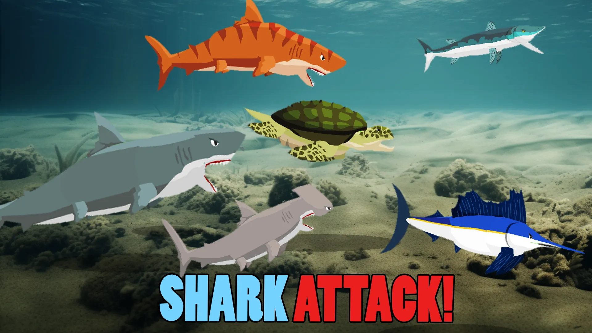 Shark Fights Sea Creatures | Indus Appstore | Screenshot