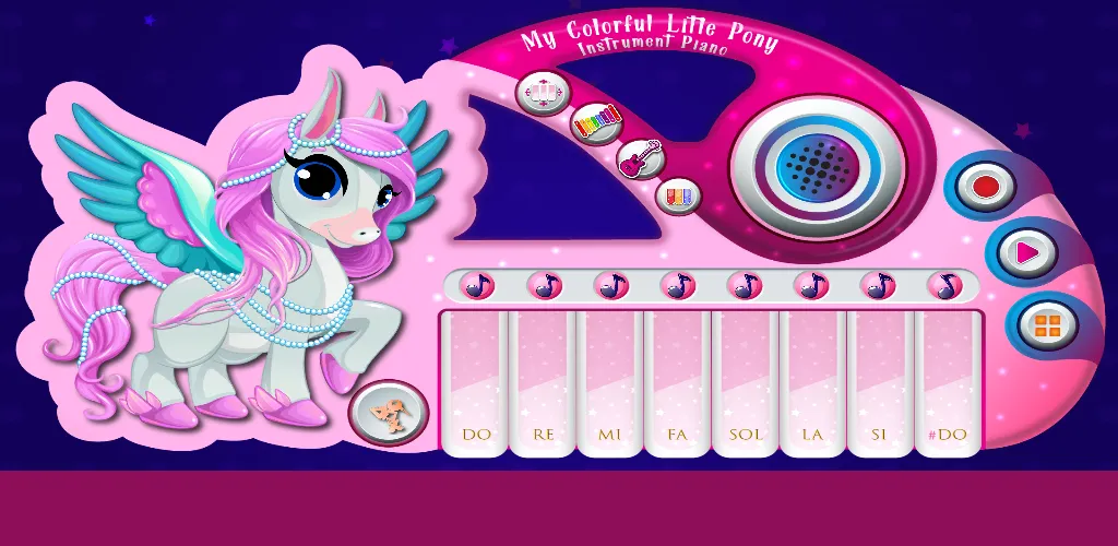 Colorful Pony Piano and Guitar | Indus Appstore | Screenshot