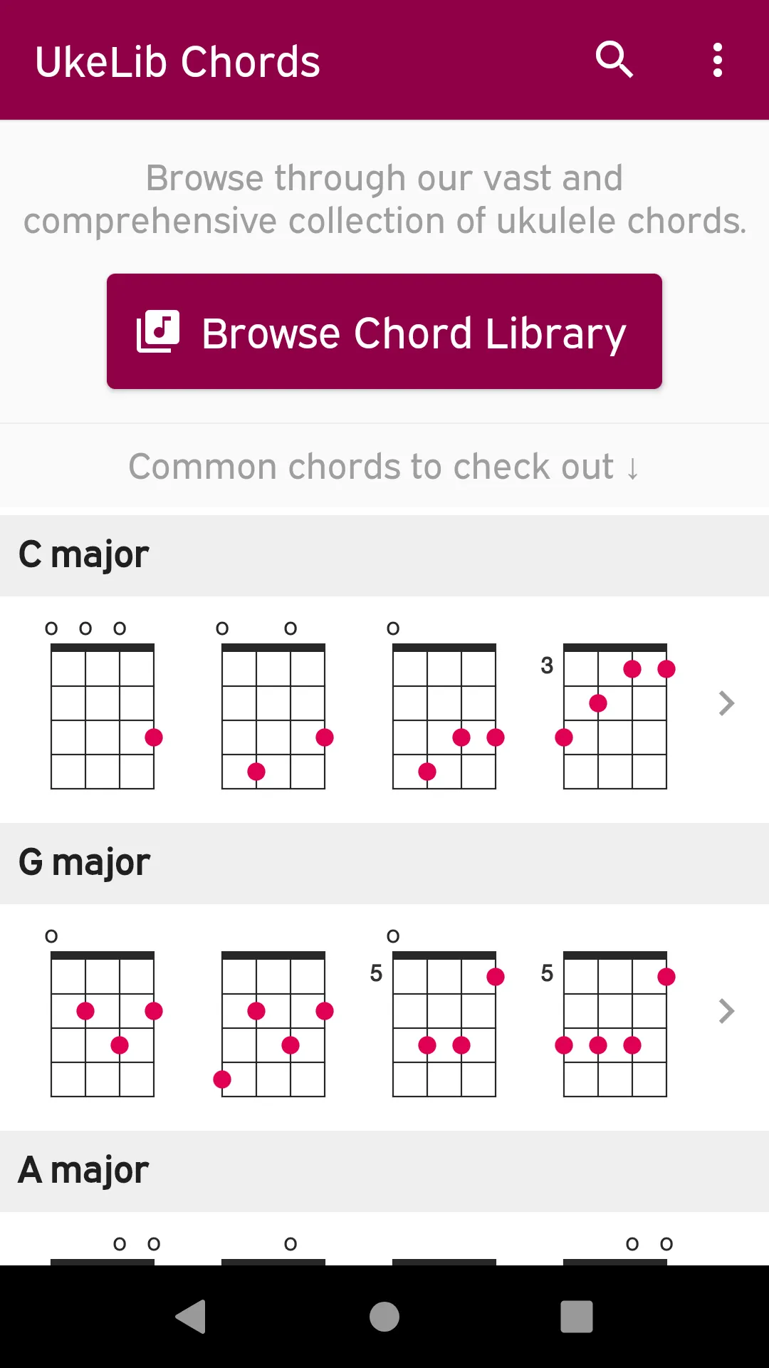 UkeLib Chords - Ukulele Chords | Indus Appstore | Screenshot