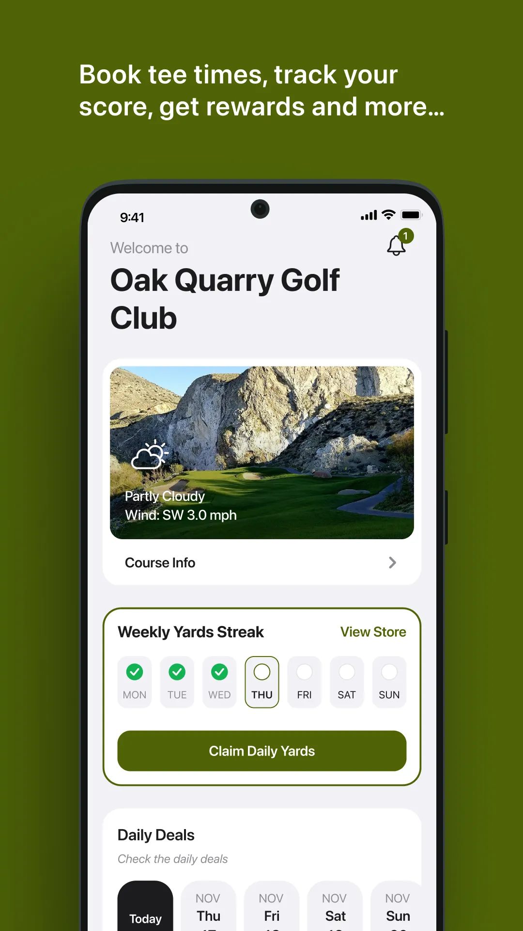 Oak Quarry Golf Club | Indus Appstore | Screenshot