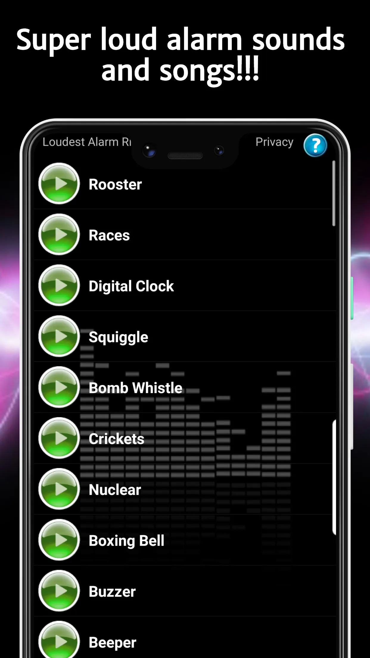 Loudest Alarm Ringtones | Indus Appstore | Screenshot