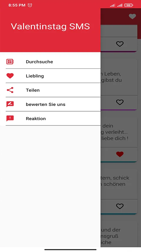 Valentinstag Nachrichten 2024 | Indus Appstore | Screenshot