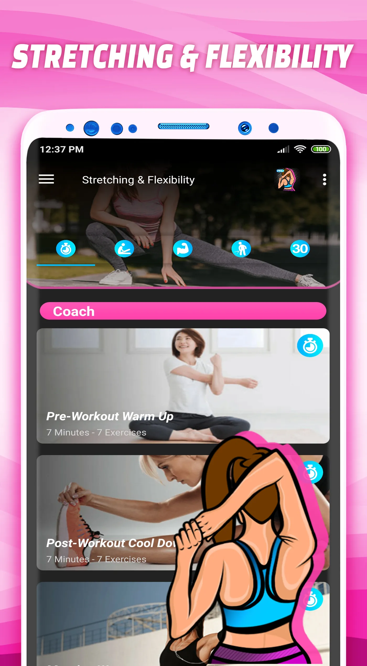 Flexibility training Stretch | Indus Appstore | Screenshot