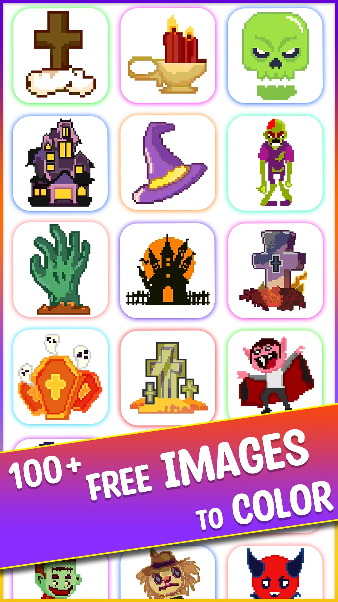 Halloween Pixel Art Coloring | Indus Appstore | Screenshot