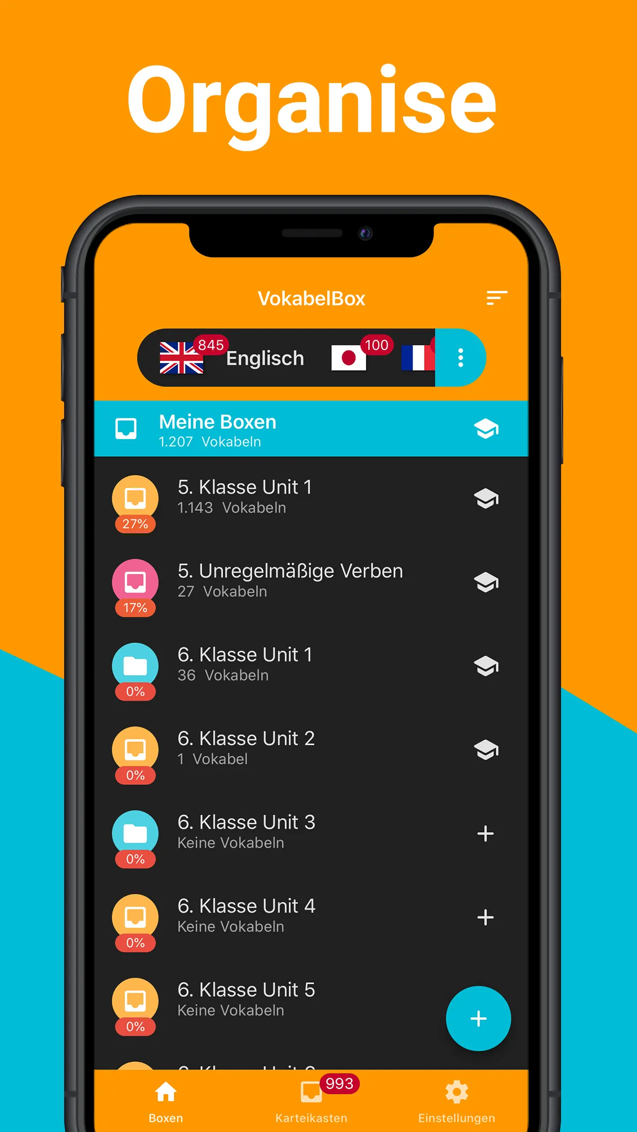 VokabelBox Vocabulary trainer | Indus Appstore | Screenshot