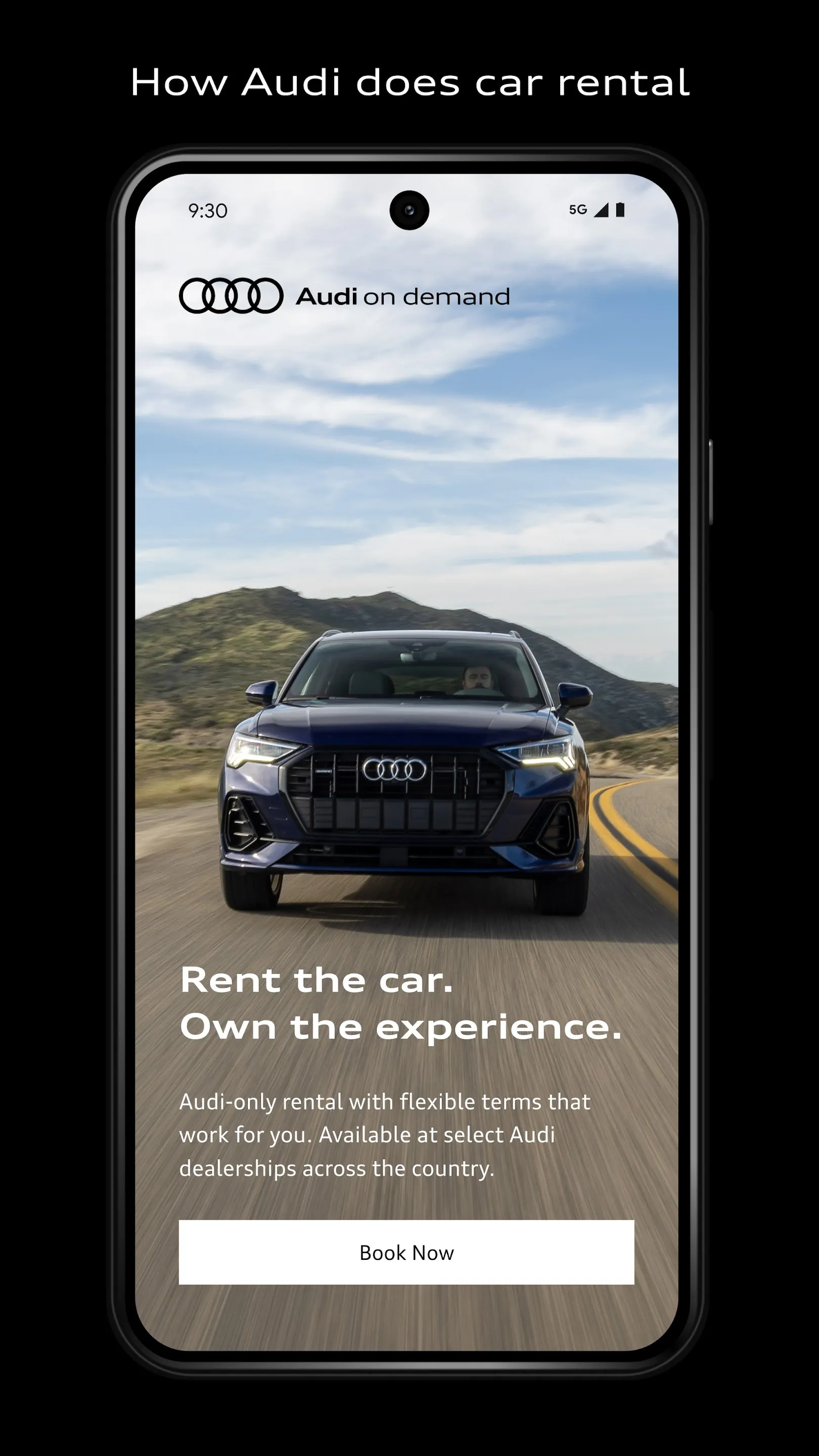 Audi on demand Car Rental | Indus Appstore | Screenshot