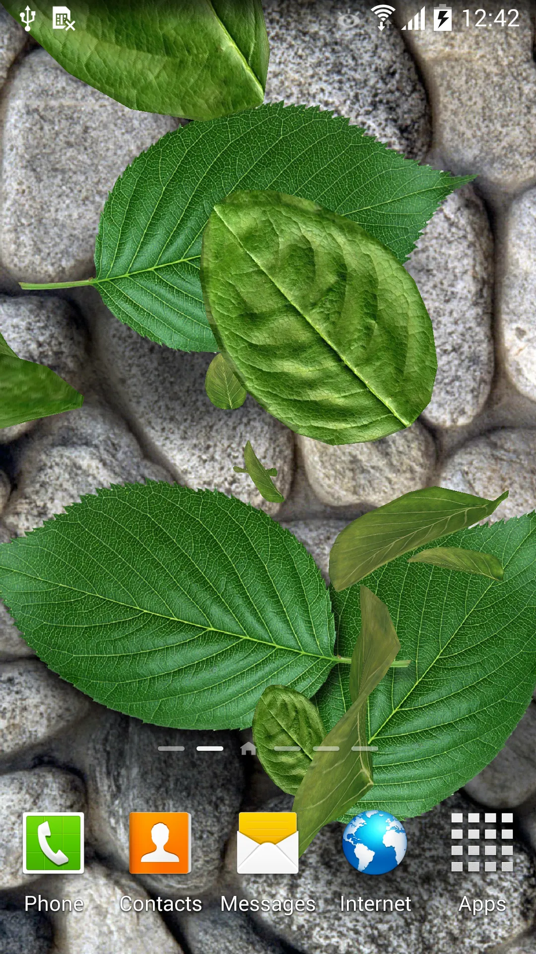 3D Leaves Live Wallpaper | Indus Appstore | Screenshot