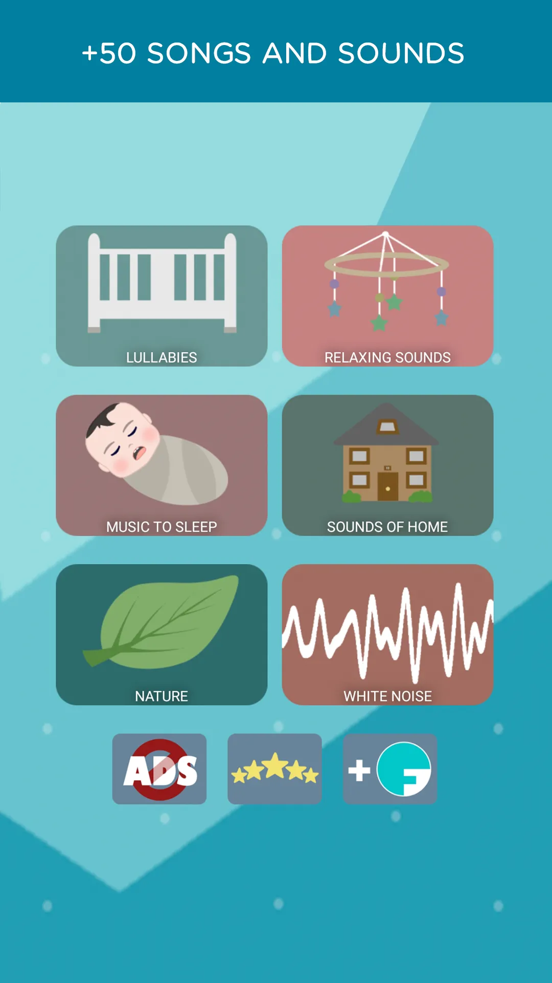 Baby sleep sounds - lullaby | Indus Appstore | Screenshot