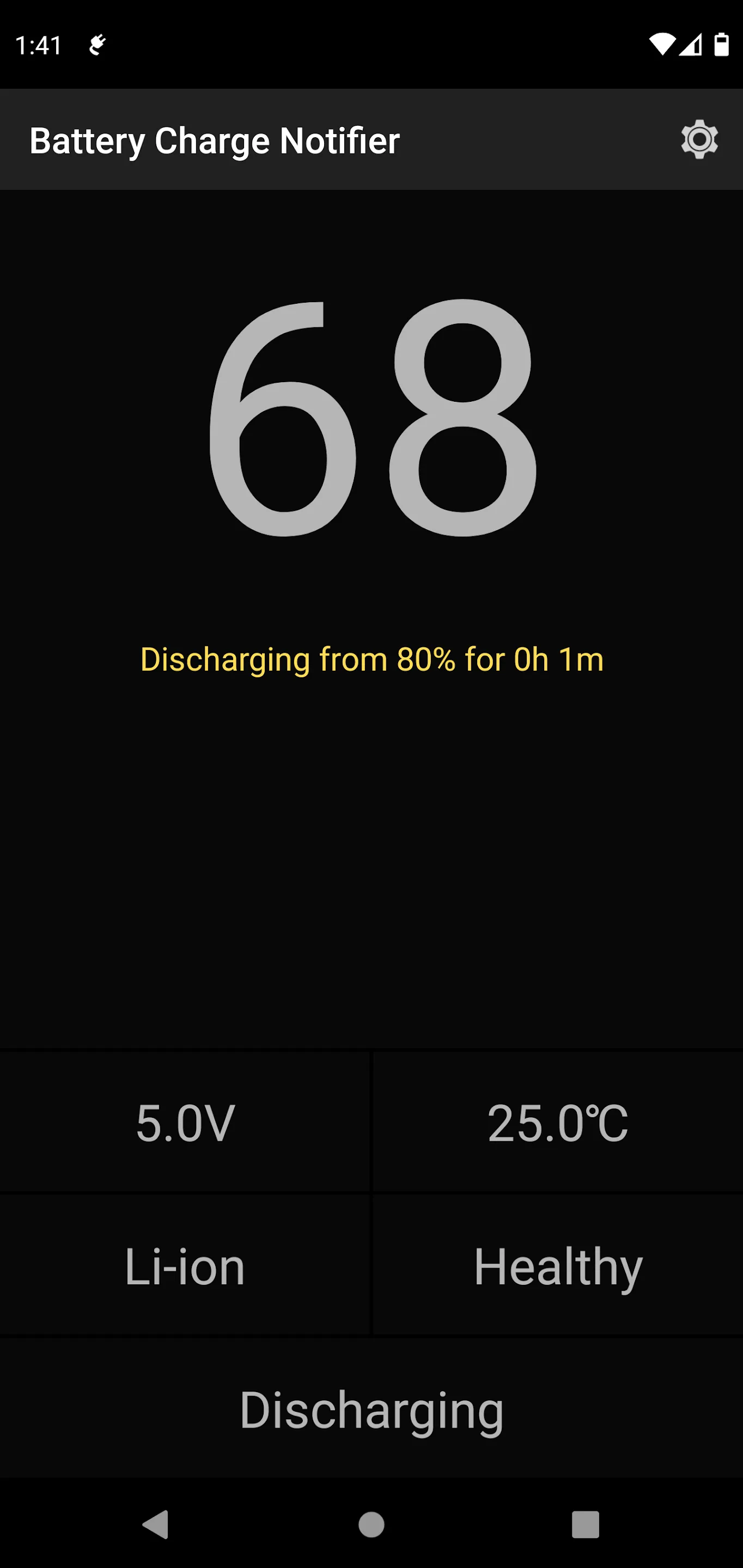 Battery Charge Notifier | Indus Appstore | Screenshot