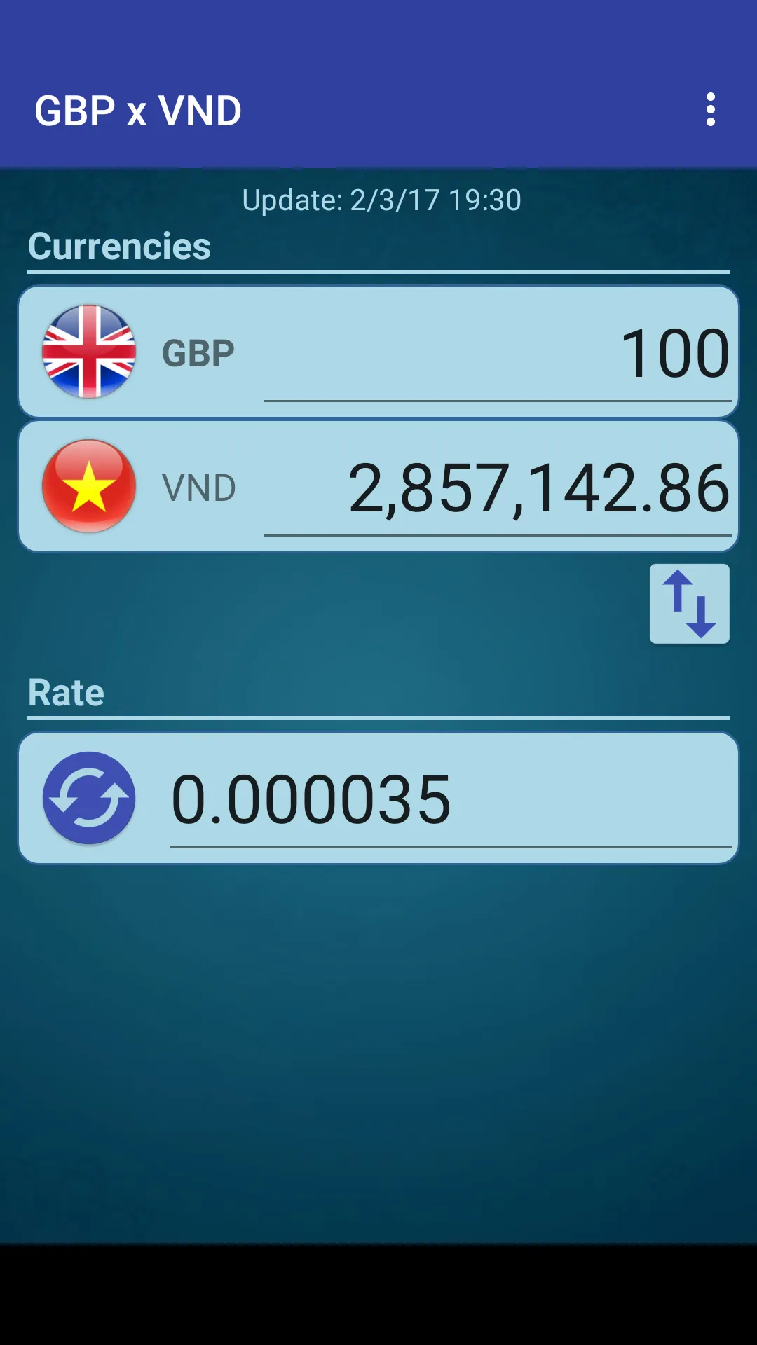 Pound GBP x Vietnamese Dong | Indus Appstore | Screenshot