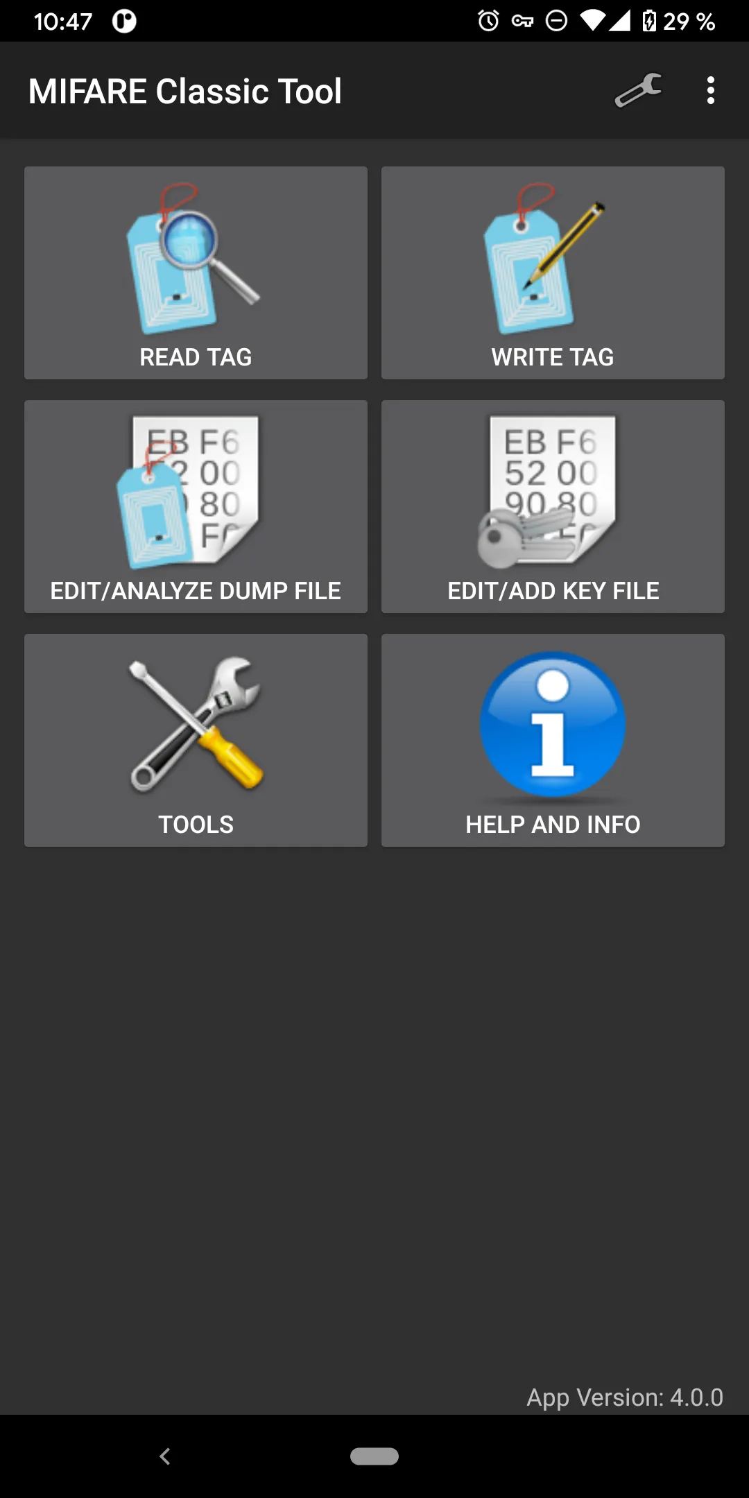 MIFARE Classic Tool | Indus Appstore | Screenshot