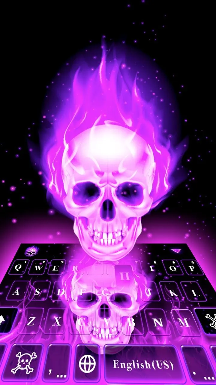 Skeleton Keyboard Theme | Indus Appstore | Screenshot