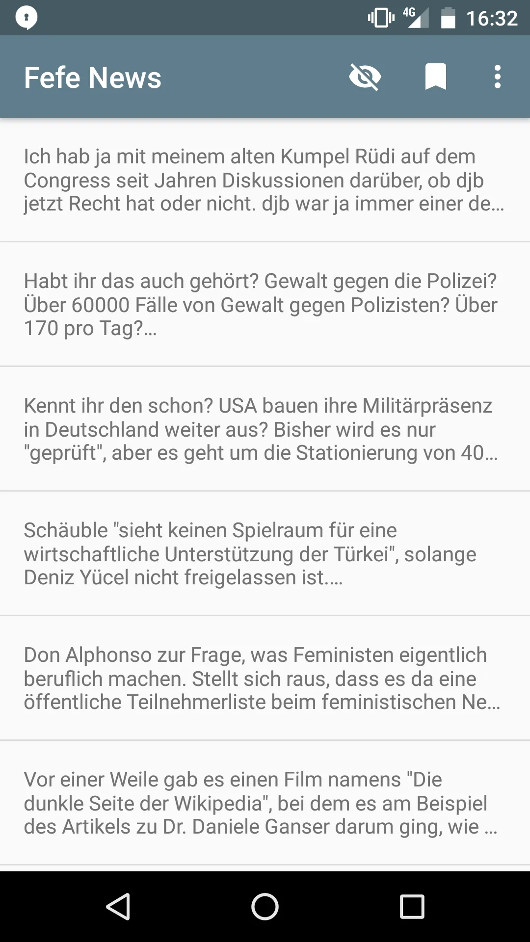 Fefe News - Blog Reader | Indus Appstore | Screenshot